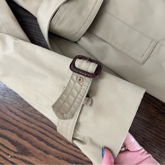 J. Crew Collection Icon Beige Double-Breasted Trench Coat - Picture 9 of 11